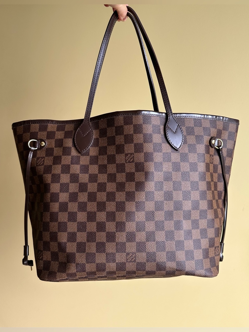 Louis Vuitton Neverfull MM Damier Ebene with Dust Bag